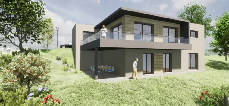 projet de construction de maison à Saint-Jean-de-Maurienne, Chambéry, B.CHIC ARCHITECTURE