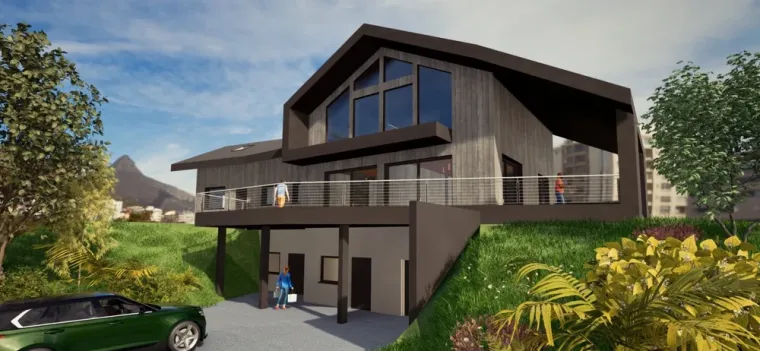 Réalisation de plan et construction d'un chalet à Moutier, Chambéry, B.CHIC ARCHITECTURE
