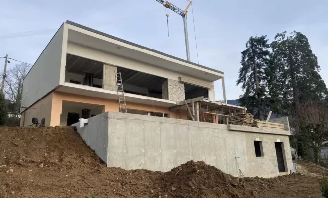 Rénovation et extension de terrasse avec piscine à Chambéry, Chambéry, B.CHIC ARCHITECTURE