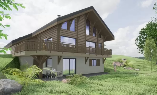Projet de chalet qui verra le jour en 2025 au Karellis, Chambéry, B.CHIC ARCHITECTURE