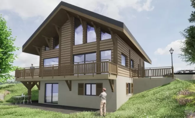 Projet de chalet qui verra le jour en 2025 au Karellis, Chambéry, B.CHIC ARCHITECTURE