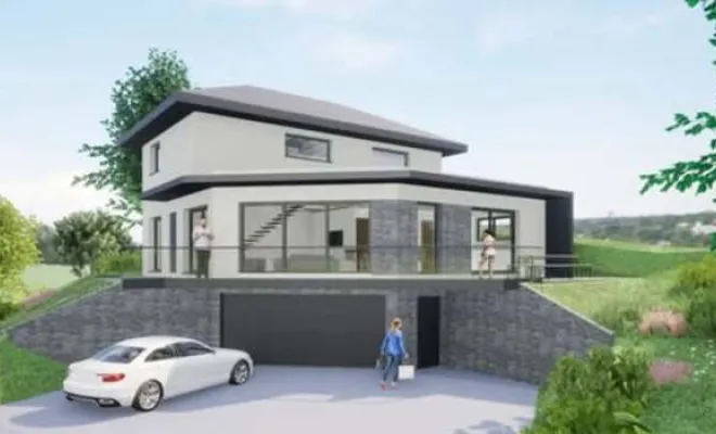 Conception architecturale pour une construction de maison à Saint-Martin-De-La-Porte, Chambéry, B.CHIC ARCHITECTURE