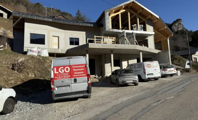 Réalisation de plan et construction d'un chalet à Moutier, Chambéry, B.CHIC ARCHITECTURE