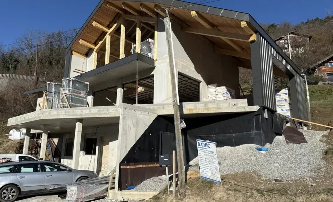 Réalisation de plan et construction d'un chalet à Moutier, Chambéry, B.CHIC ARCHITECTURE